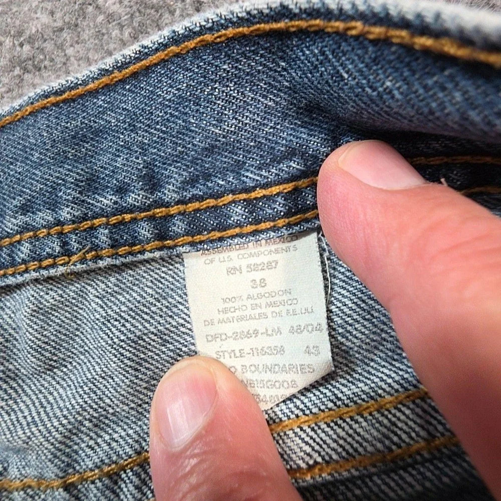 No Boundaries Cargo Shorts Mens 38 Blue Denim Relaxed Fit Workwear Summer